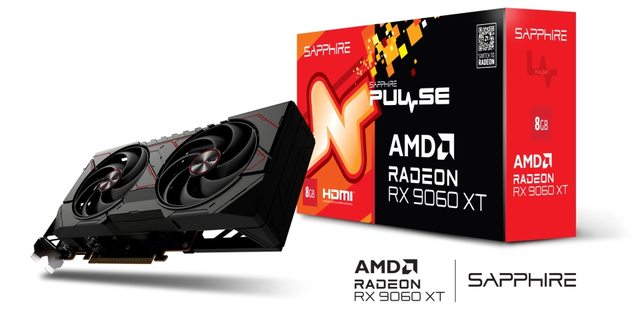 Sapphire Pulse AMD Radeon RX 9060 XT Gaming OC 8GB GDDR6 Graphics Card