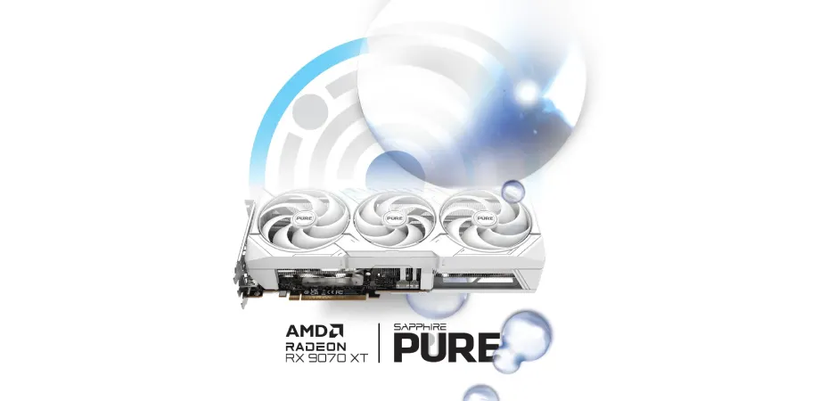 Sapphire PURE AMD Radeon RX 9070 XT 16GB Graphics Card