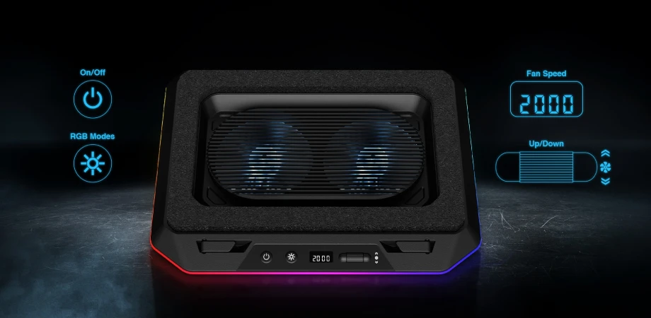 Gamdias AETHER P1 RGB Laptop Cooler
