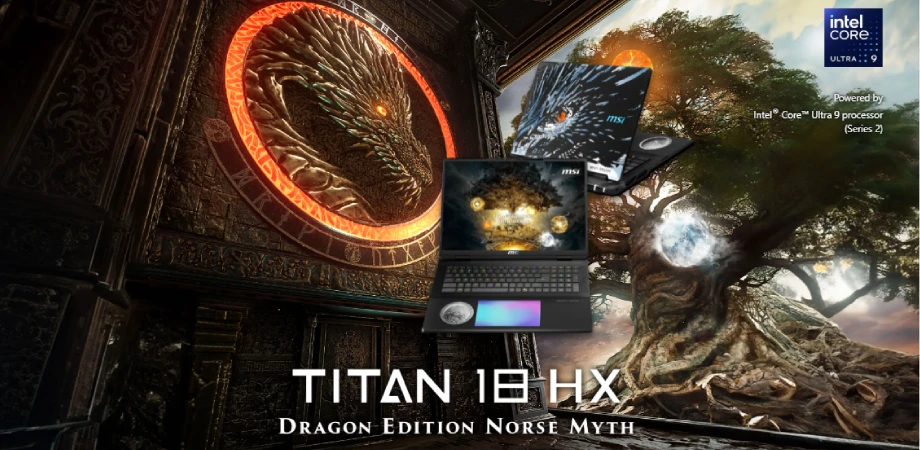MSI Titan 18 HX Dragon Edition Norse Myth A2XWJG Gaming Laptop