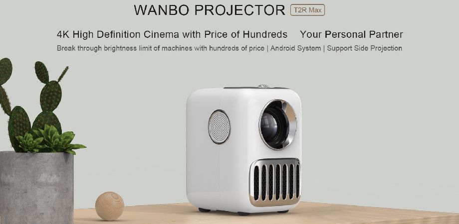 Xiaomi Wanbo T2R Max 250 Lumens Portable Projector